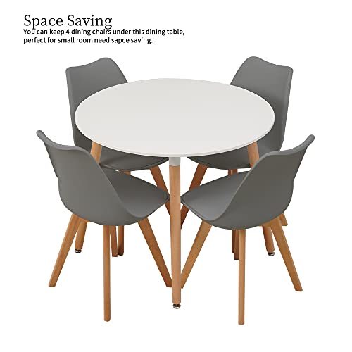 Mid Century Modern Round Dining Table Set