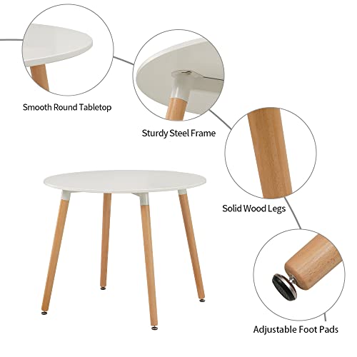 Mid Century Modern Round Dining Table Set