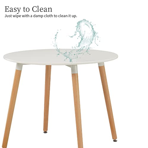 Mid Century Modern Round Dining Table Set