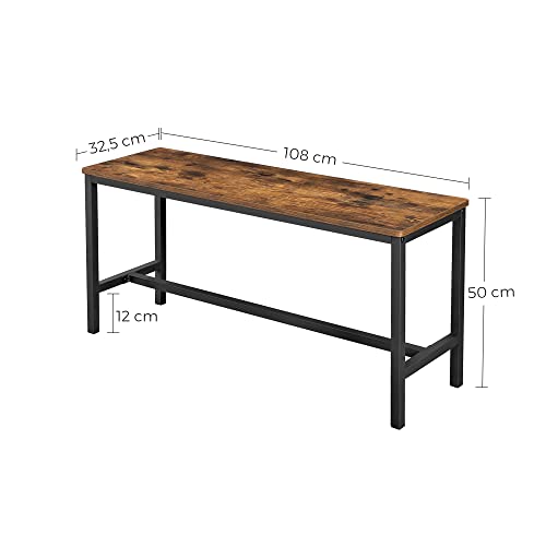 Industrial Style Set of 2 Table Benches