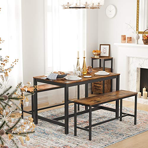 Industrial Style Set of 2 Table Benches