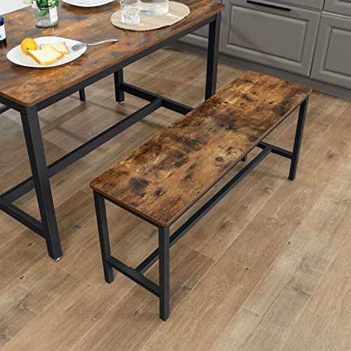 Industrial Style Set of 2 Table Benches