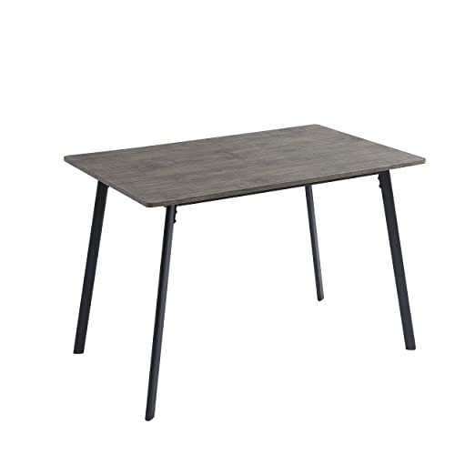 Blake Metal Wood Effect Dining Table & Chair Set