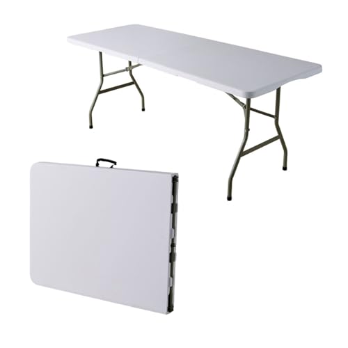 Heavy-Duty 5ft Folding Trestle Table with Handle