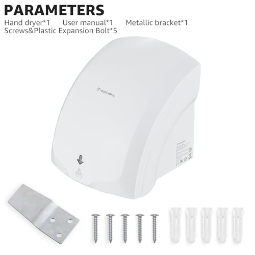 High-Speed Automatic Electric Hand Dryer - White
