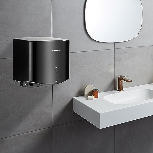 High-Speed Automatic Electric Hand Dryer - Black