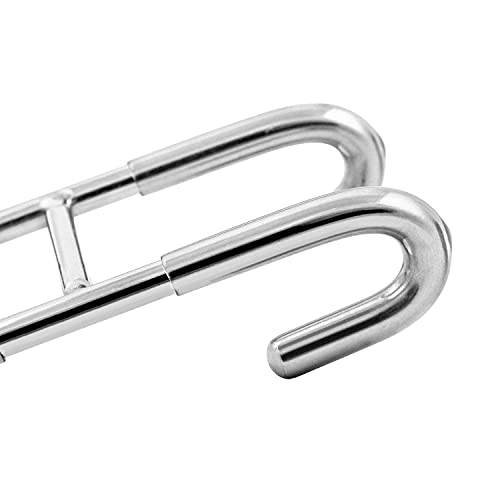 QWORK® 2-Pack Stainless Steel Shower Door Hooks