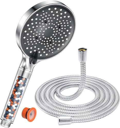High Pressure Shower Head with Filtered Hose