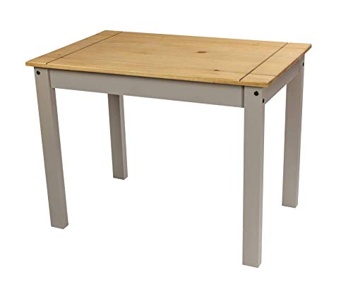 Corona Grey Wax Budget Dining Table with 4 Chairs