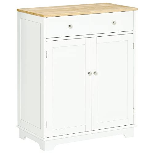 HOMCOM Multi-Use Kitchen Floor Storage Cabinet
