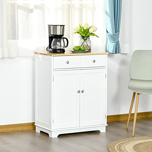 HOMCOM Multi-Use Kitchen Floor Cabinet with Drawer
