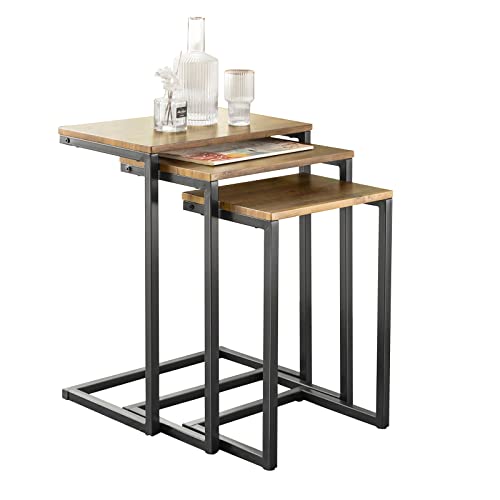 Set of 3 Nesting Coffee Tables for Living Room