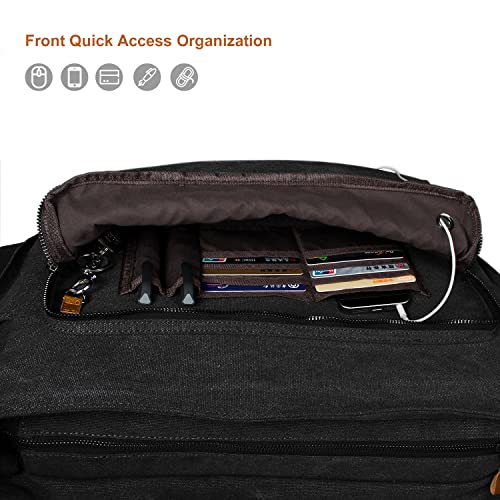 Water-Resistant 17.3" Laptop Messenger Bag - Dark Grey