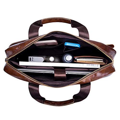 Stylish Leather Messenger Bag for Work and Travel