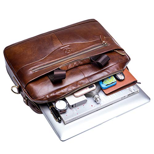 Stylish Leather Messenger Bag for Work and Travel