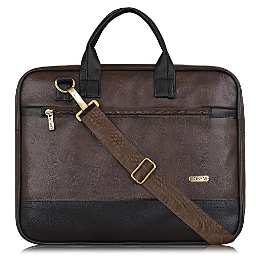 Red Rainbow Faux Leather Laptop Shoulder Bag
