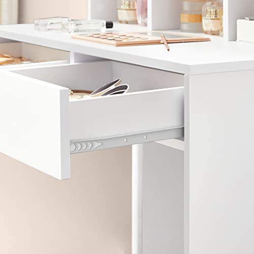 Modern LED Vanity Table with Large Mirror