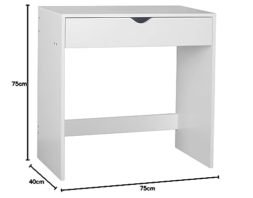 Urbn-Living White Wooden Small Dressing Table