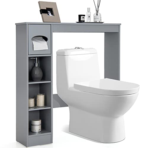 COSTWAY Freestanding Bathroom Space Saver Cabinet