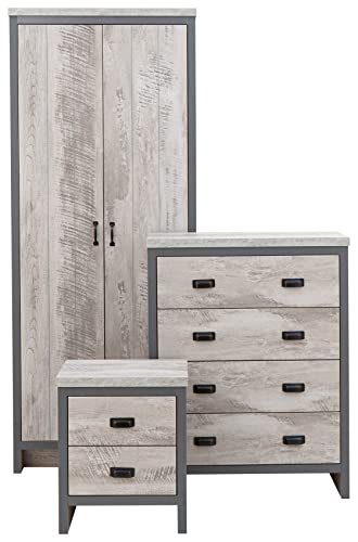 Contemporary 3-Piece Boston Bedroom Furniture Set