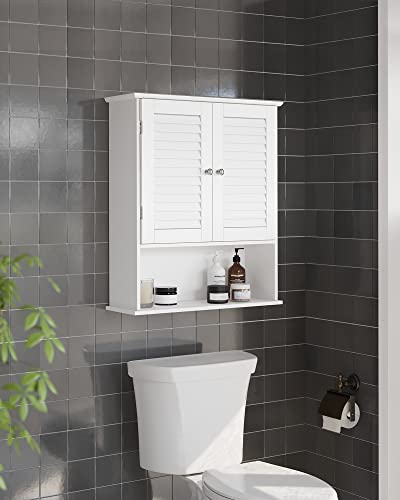 Wall-Mounted Bathroom Storage Cabinet with Adjustable Shelf
