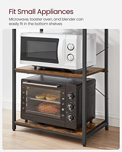 Industrial Kitchen Storage Rack with Shelves & Hooks