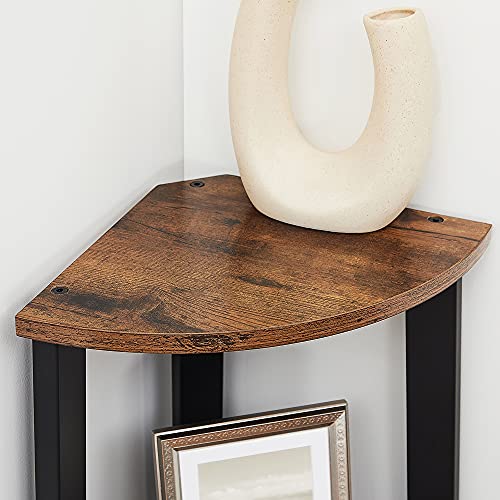VASAGLE Industrial 4-Tier Corner Shelf Bookcase