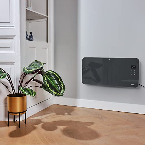 Smart Glass Panel Electric Heater - 1500W Grey