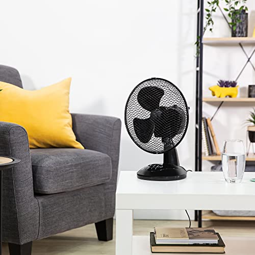 Zanussi Portable Desk Fan with 2 Speed Settings