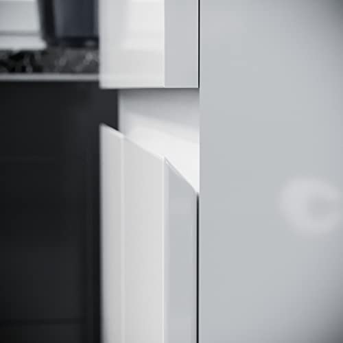 600mm White Flat Pack Vanity Cabinet with Basin