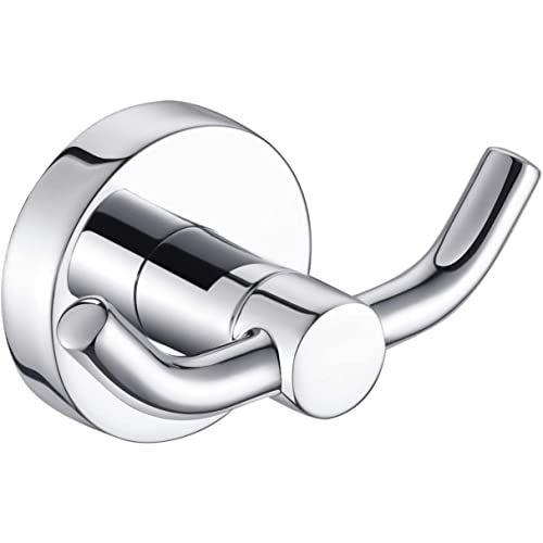 Marmolux Chrome Double Towel Hooks for Bathroom