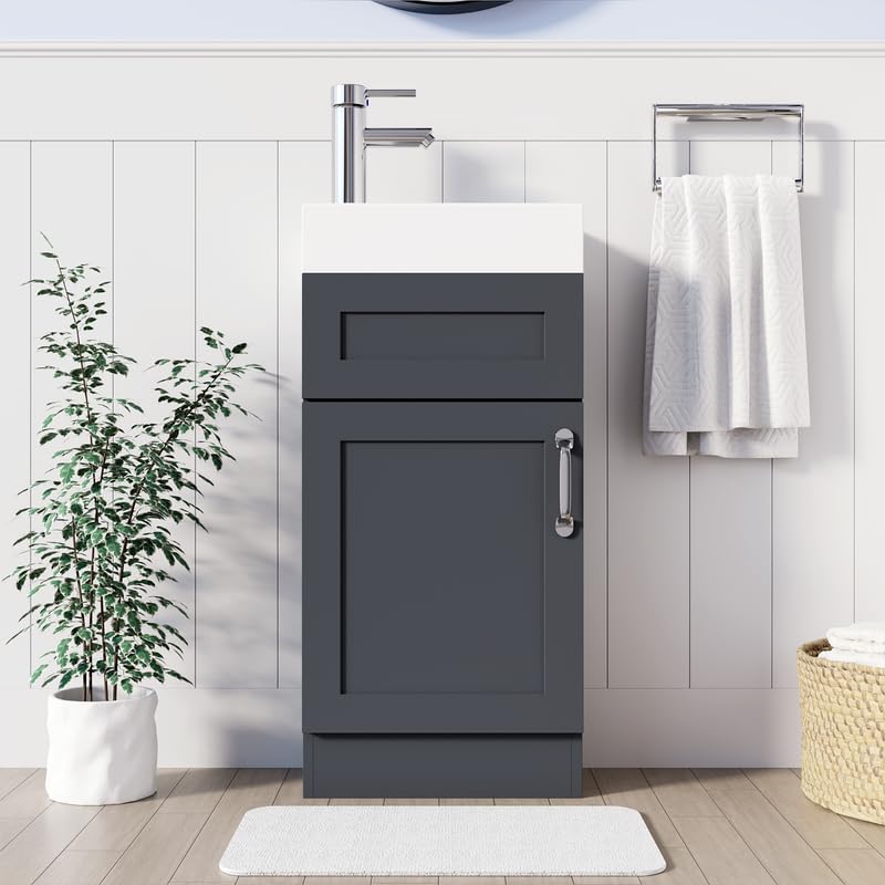 Crawley Grey 400mm Floor Standing Vanity Unit