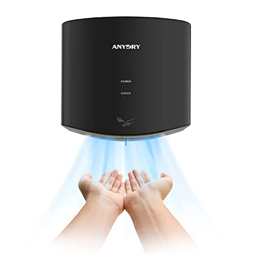 Compact Automatic High-Speed Electric Hand Dryer (Black)