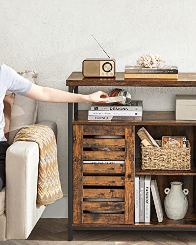 VASAGLE Rustic Kitchen Storage Cabinet with Shelves