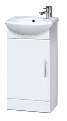 Gloss White 1-Door Vanity Basin Unit 780mm