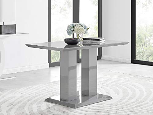 Imperia Dining Table Set with 4 Grey Chairs