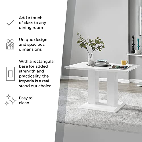 Imperia Dining Table Set with 4 Grey Chairs