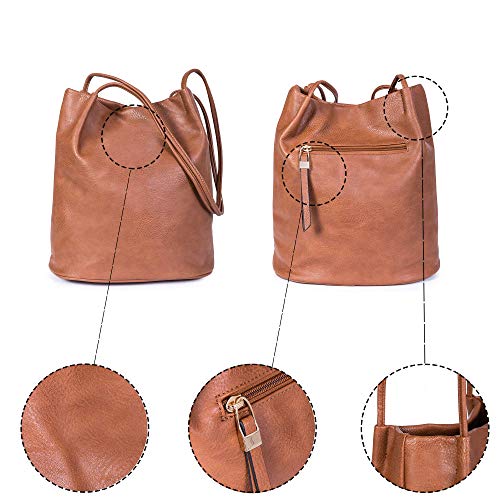 Mabel London Vegan Leather Medium Hobo Shoulder Bag