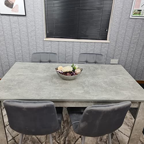 KOSY KOALA 4-Piece Velvet Dining Table Set