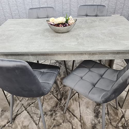 KOSY KOALA 4-Piece Velvet Dining Table Set