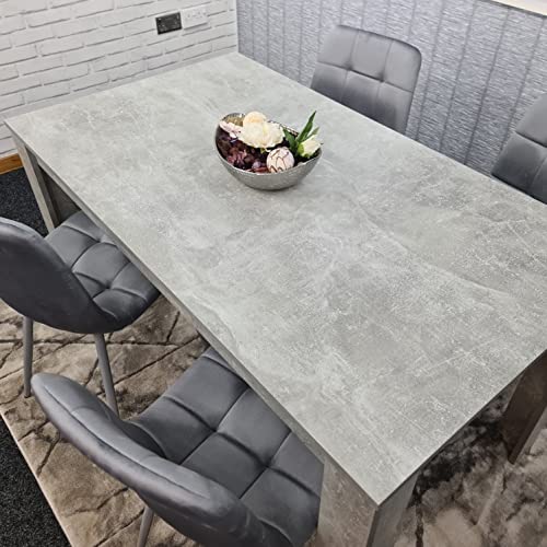 KOSY KOALA 4-Piece Velvet Dining Table Set