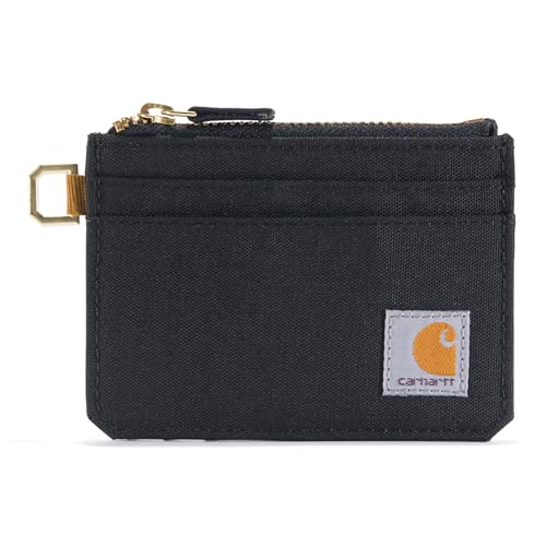 Carhartt Women's Nylon Duck Zippered Wallet (Black)