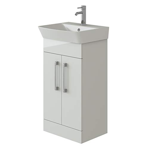 VeeBath Planet 500 White Vanity Unit with Basin