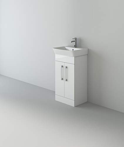 VeeBath Planet 500 White Vanity Unit with Basin