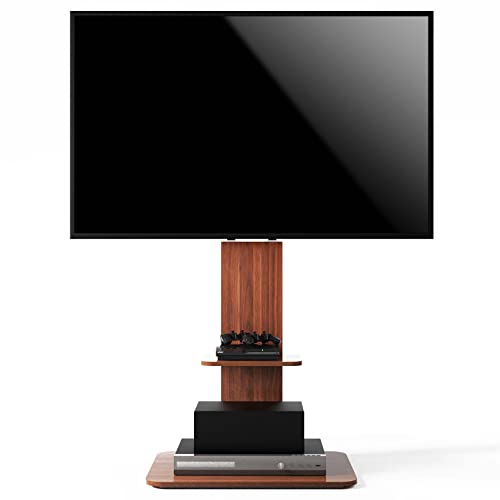 Height Adjustable Wood TV Stand for 32-65" TVs