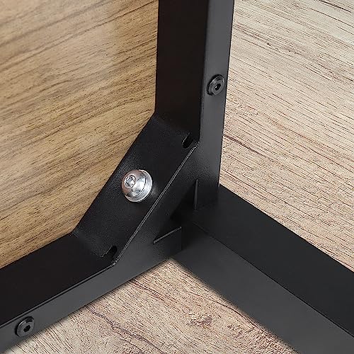 Walnut Brown 4-Piece Dining Table and Chairs Set
