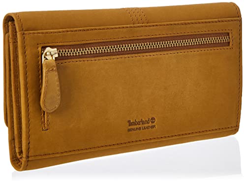 Timberland Women's RFID Leather Wallet Clutch, Wheat