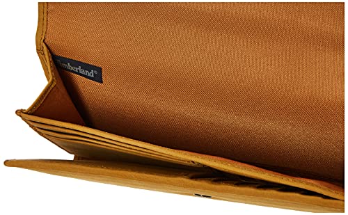Timberland Women's RFID Leather Wallet Clutch, Wheat