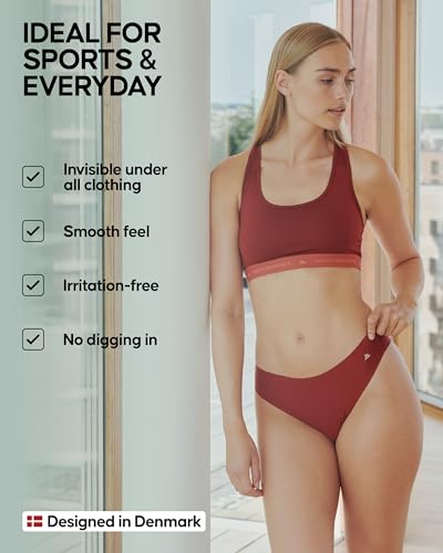 Danish Endurance Women's Invisible Thong 3-Pack