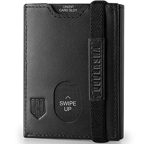 Genuine Leather RFID Blocking Slim Wallet for Men